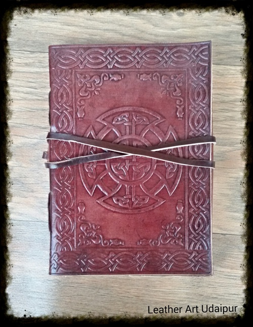 Celtic leather journal 