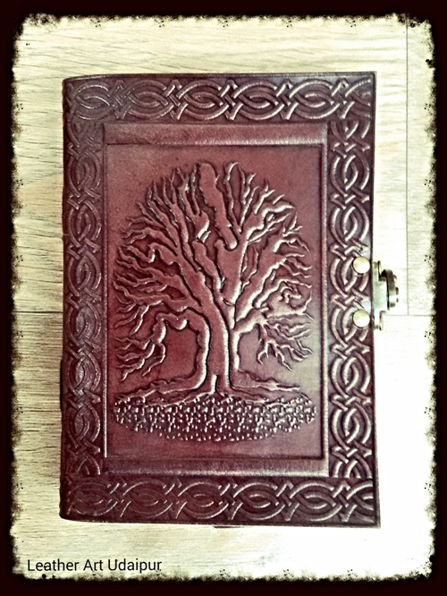Tree of Life Leather Journal with C Lock 