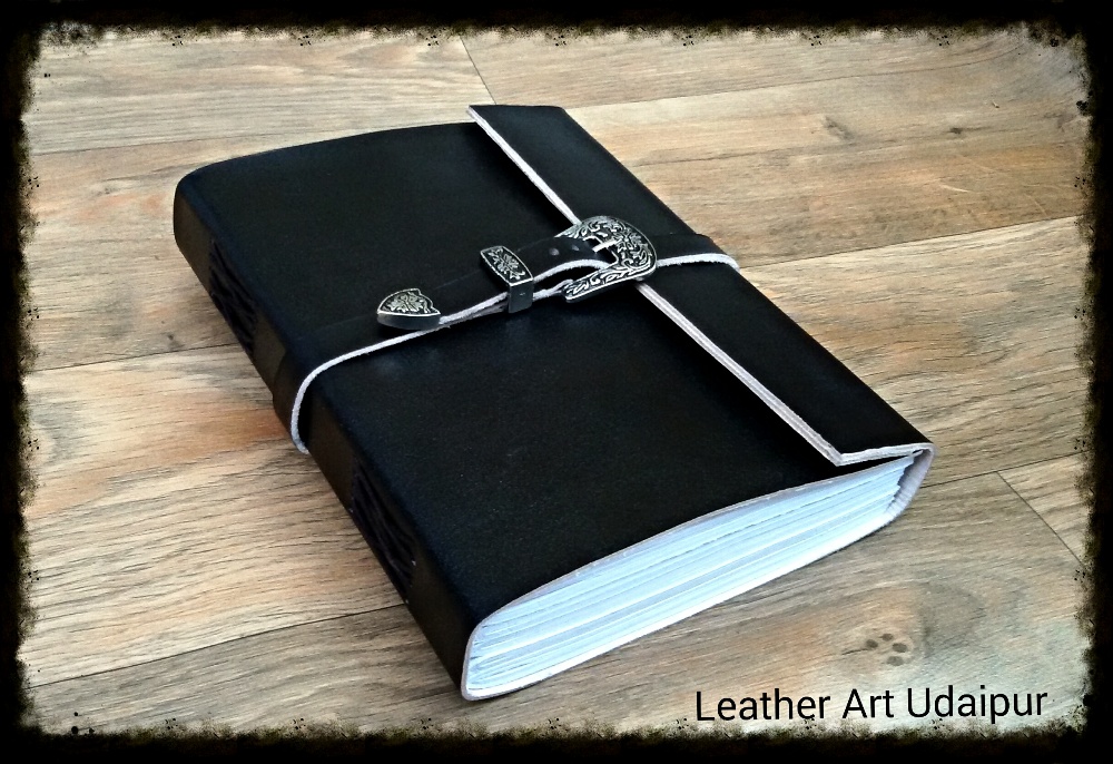 Buckle leather journal