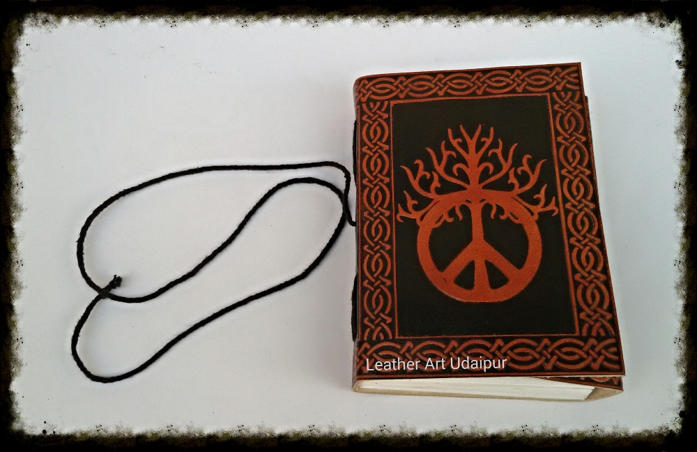 Celtic Design embossed Leather Journal	