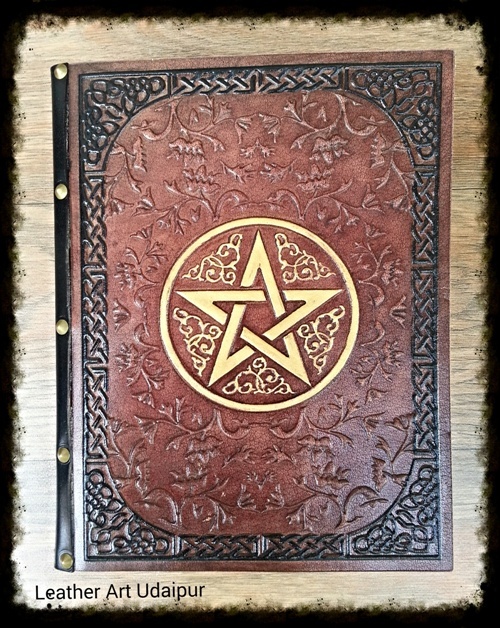 Customized pentagram Leather Journal