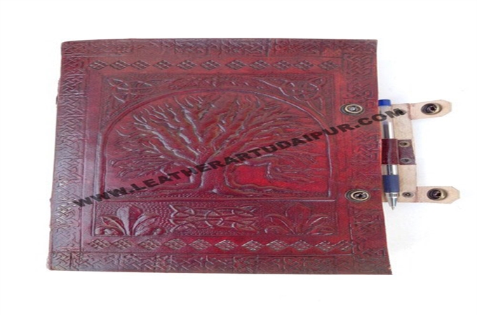 Art Leather Journal : Tree Of Life Leather Journal