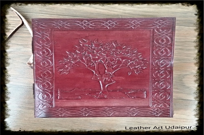 Leather Journal : tree of life leather lournal