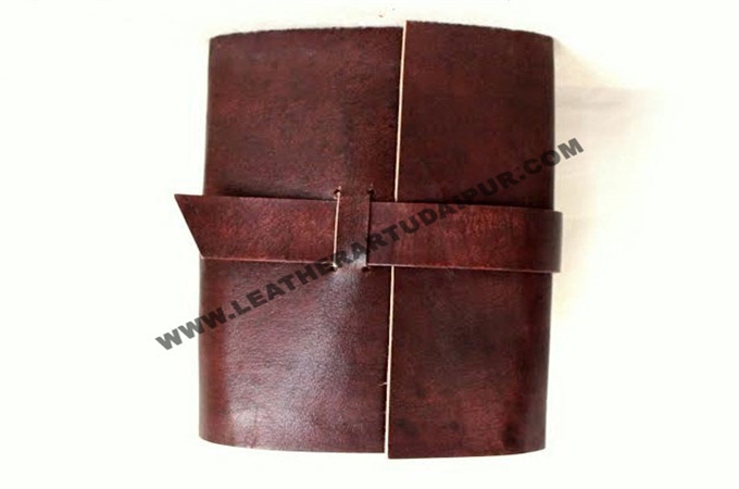 Leather Journal :  closer leather journal 