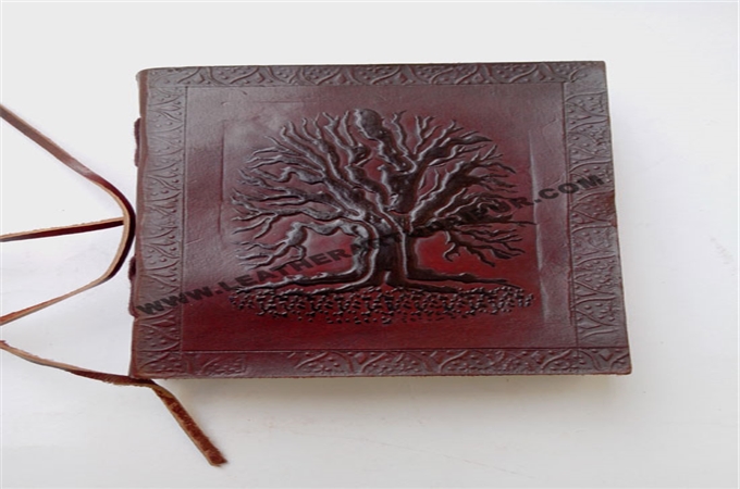 Art Leather Journal : Tree Of Life Leather Journal