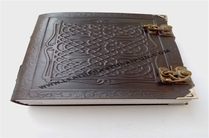 Leather Journal : celtic circle of life Leather Journal