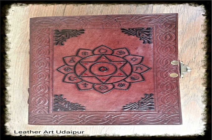 Art Leather Journal : Symbol of God Leather Journal