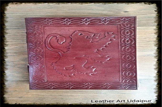 Leather Journal : Lion Leather Journal