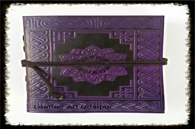Art Leather Journal : Celtic Design Leather Journal
